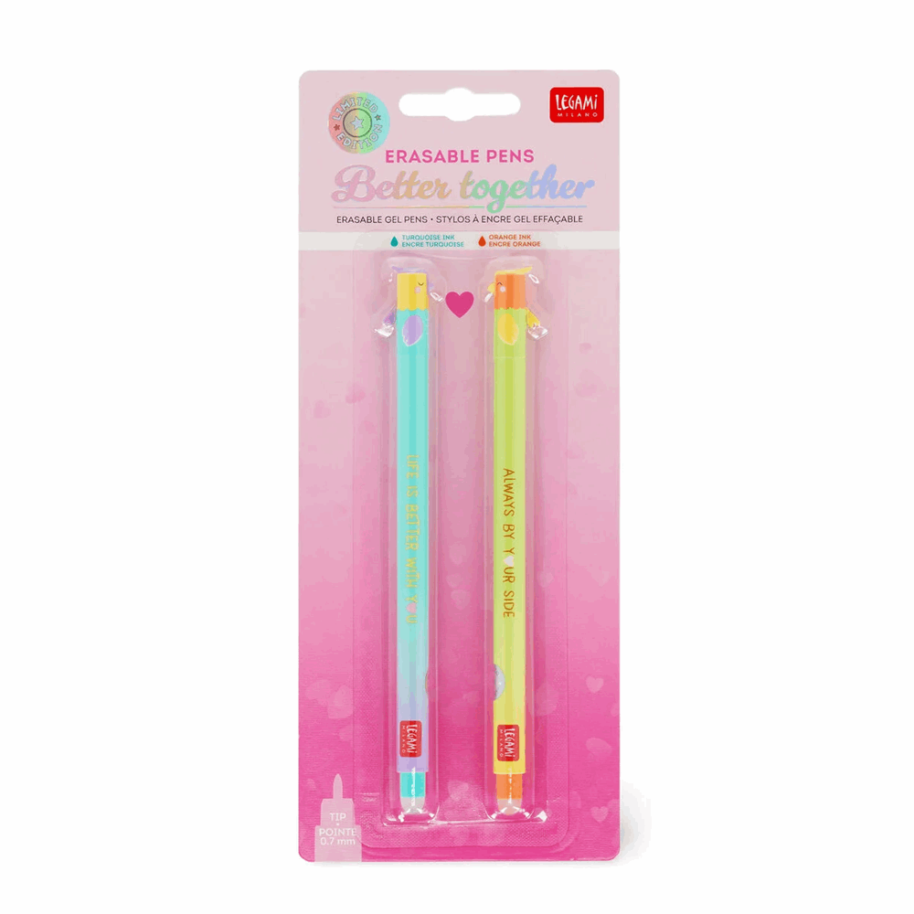 LEGAMI EPSET0015 SET OF 2 ERASABLE PENS - SECRET HTS I LOVE YOU 2026  ***** ΜΕΓΙΣΤΗ ΠΟΣΟΤΗΤΑ ΠΑΡΑΓΓΕΛΙΑΣ   -1- (ENA) ΤΕΜΑΧΙO *****