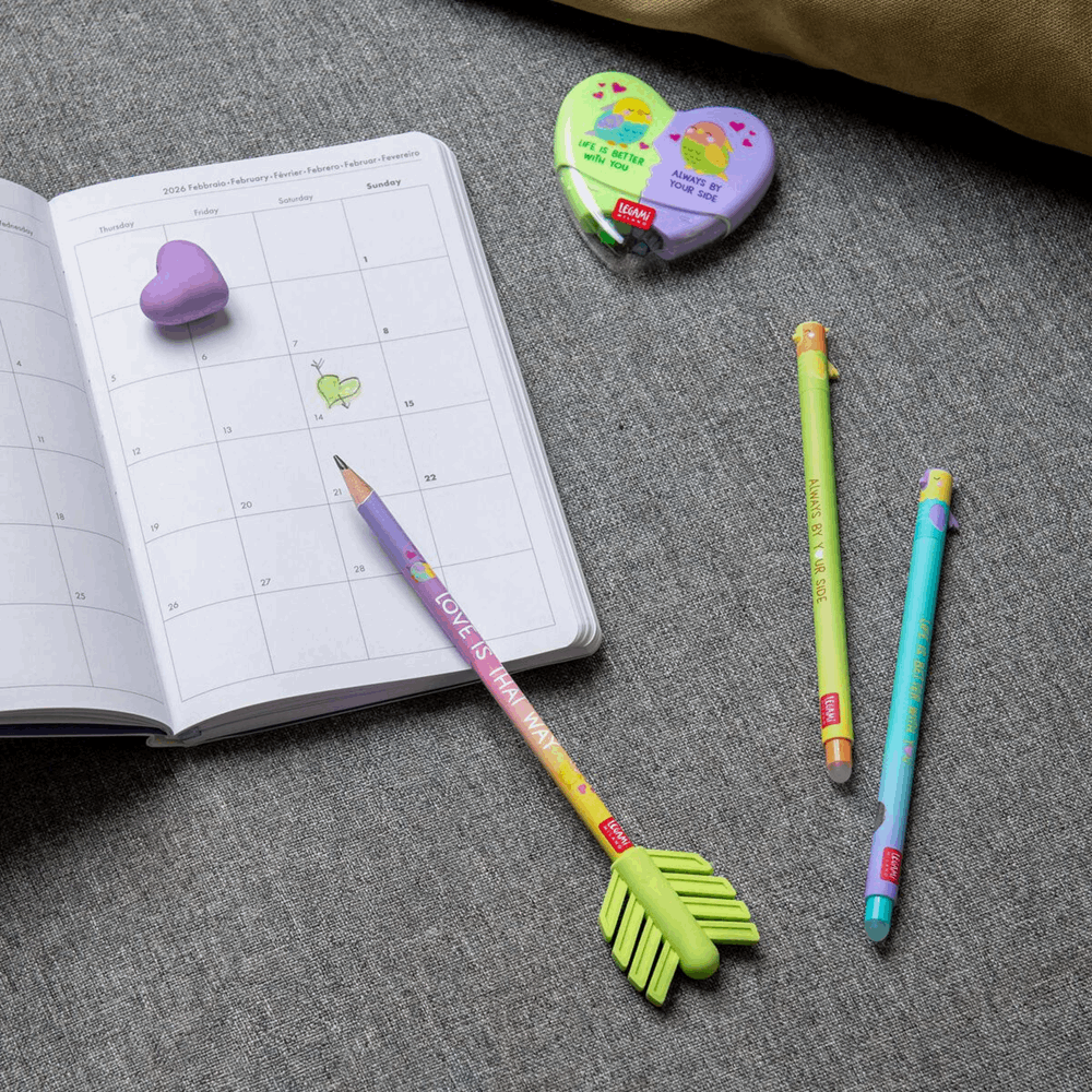 LEGAMI EPSET0015 SET OF 2 ERASABLE PENS - SECRET HTS I LOVE YOU 2026  ***** ΜΕΓΙΣΤΗ ΠΟΣΟΤΗΤΑ ΠΑΡΑΓΓΕΛΙΑΣ   -1- (ENA) ΤΕΜΑΧΙO *****