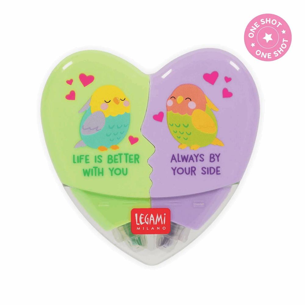 LEGAMI HSH0002 2-IN-1 HIGHLIGHTER - HEARTLIGHTER - SECRET HTS I LOVE YOU 2026 3   MULTICOL
