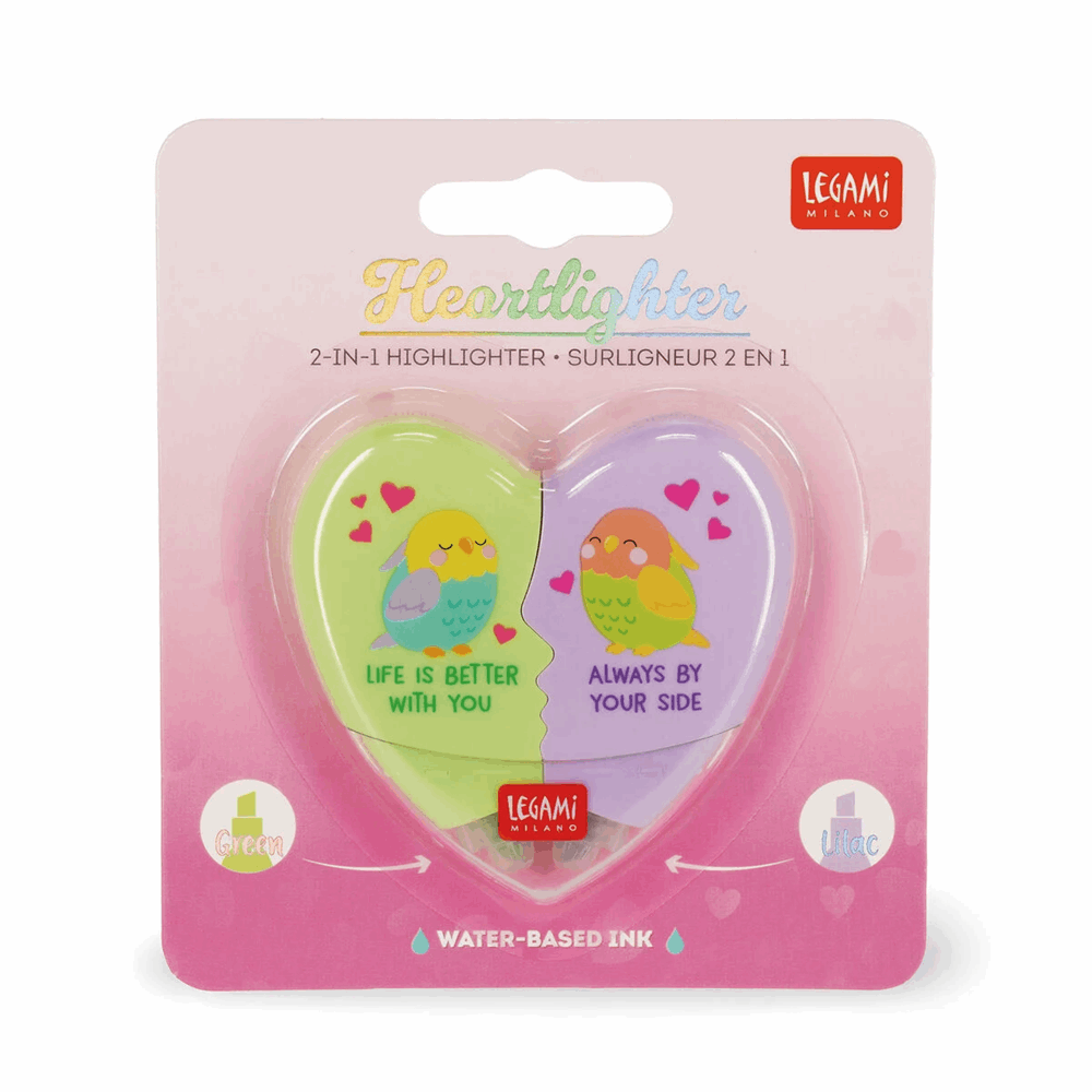 LEGAMI HSH0002 2-IN-1 HIGHLIGHTER - HEARTLIGHTER - SECRET HTS I LOVE YOU 2026 3   MULTICOL