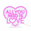 LEGAMI NEL0005 NEON-EFFECT LED SIGN - ITS A SIGN - ALL YOU NEED IS LOVE