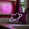 LEGAMI NEL0005 NEON-EFFECT LED SIGN - ITS A SIGN - ALL YOU NEED IS LOVE