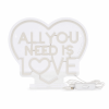 LEGAMI NEL0005 NEON-EFFECT LED SIGN - ITS A SIGN - ALL YOU NEED IS LOVE