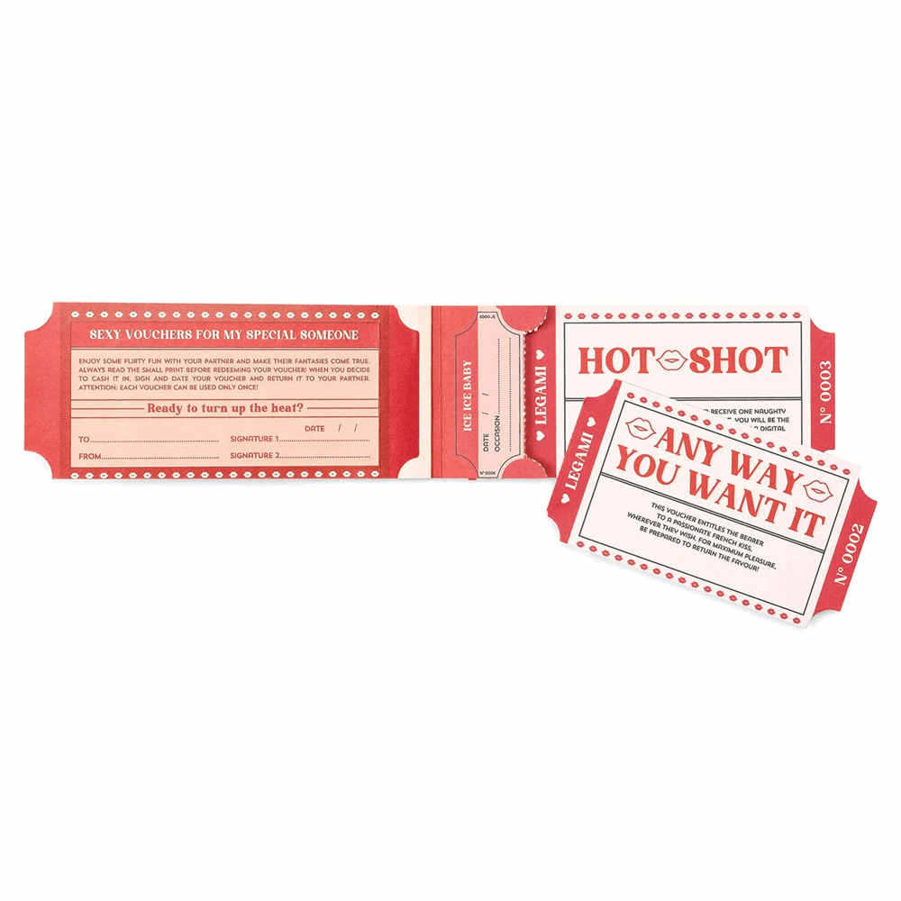 LEGAMI SXC0001 BOOK OF 24 VOUCHERS - GIFT VOUCHERS - EN - SPICY