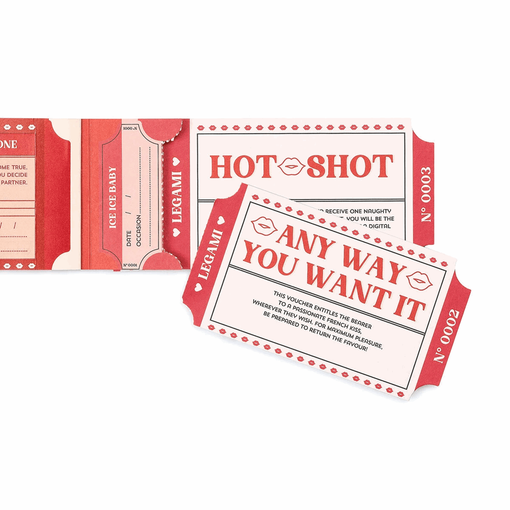 LEGAMI SXC0001 BOOK OF 24 VOUCHERS - GIFT VOUCHERS - EN - SPICY