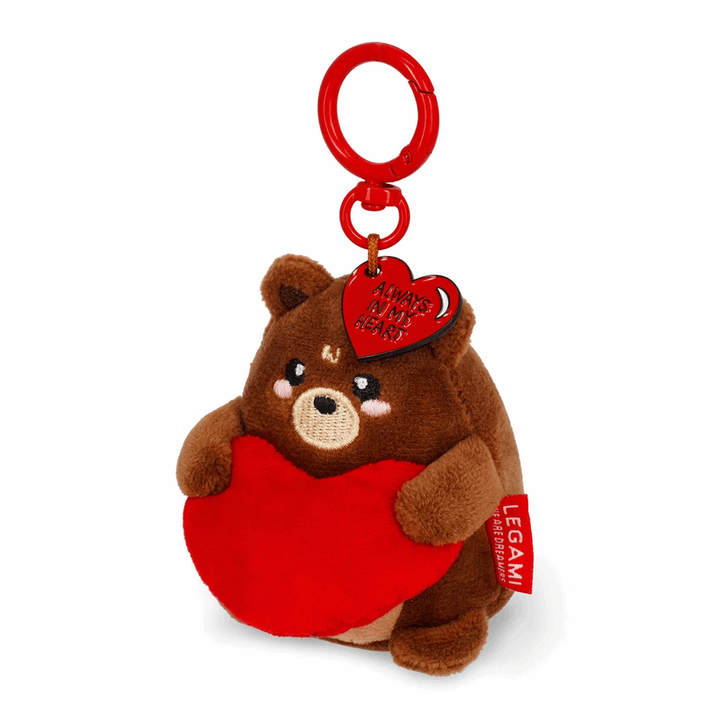 LEGAMI SPK0006 PLUSH KEY RING - SUPER SOFT! - TINY - TEDDY BEAR