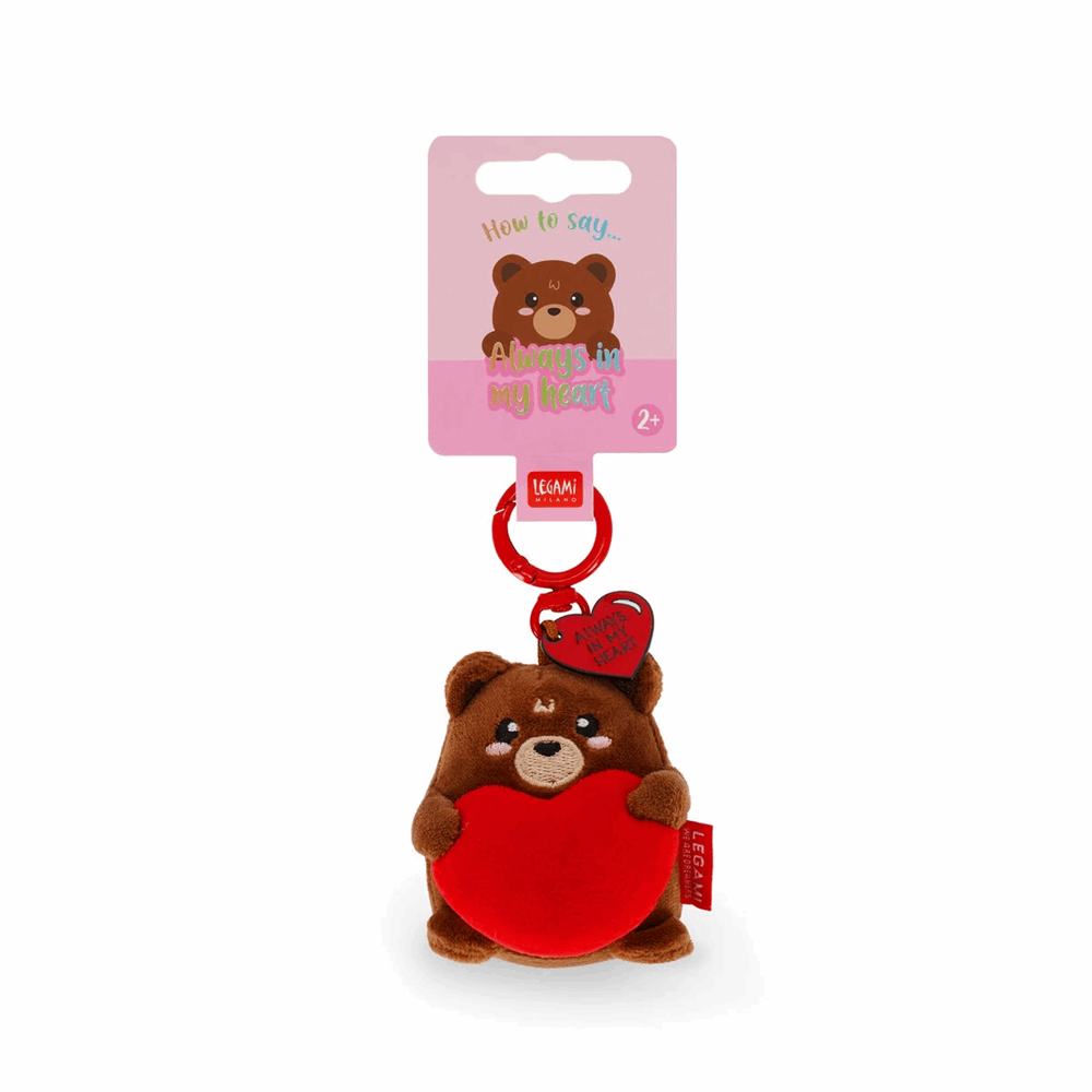 LEGAMI SPK0006 PLUSH KEY RING - SUPER SOFT! - TINY - TEDDY BEAR