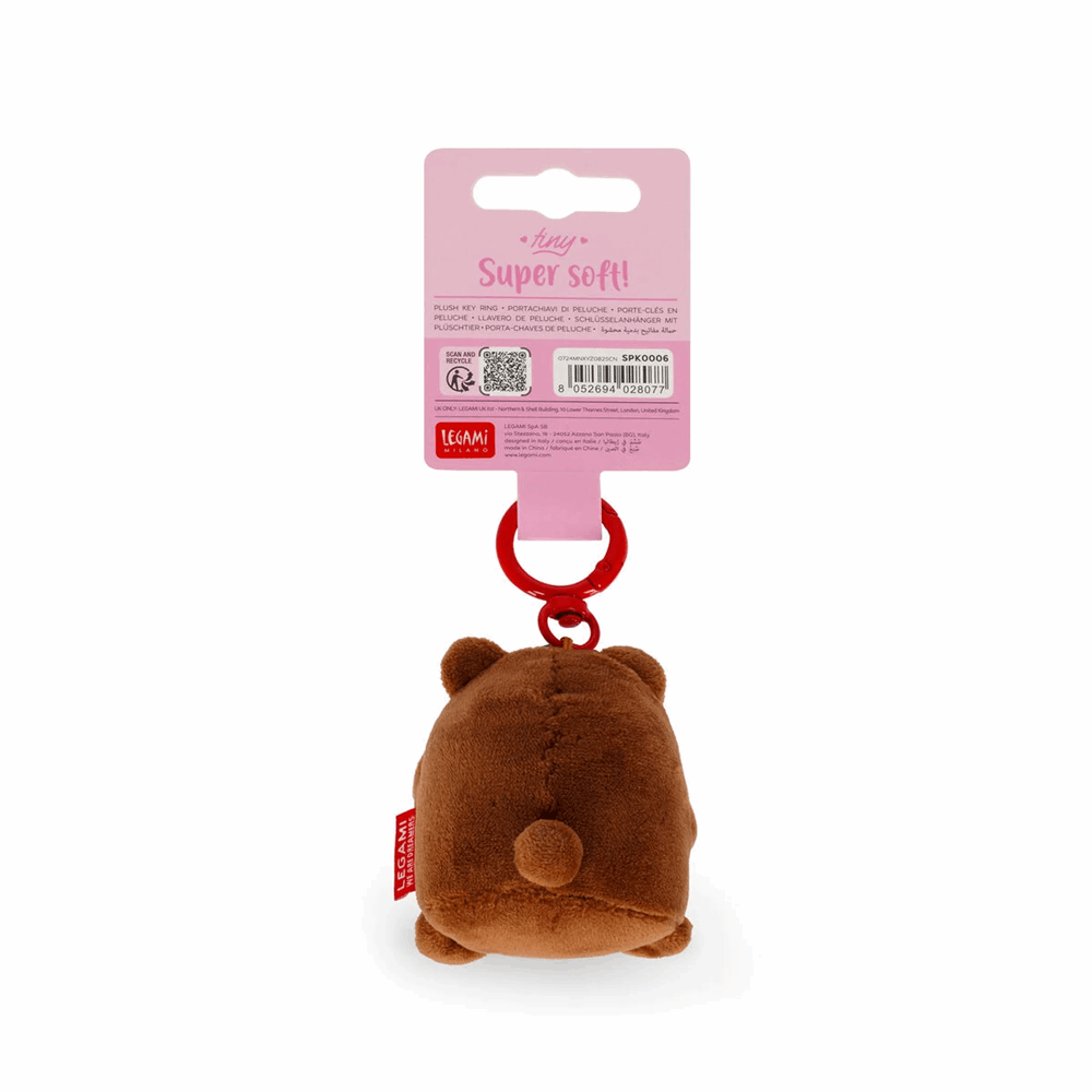 LEGAMI SPK0006 PLUSH KEY RING - SUPER SOFT! - TINY - TEDDY BEAR