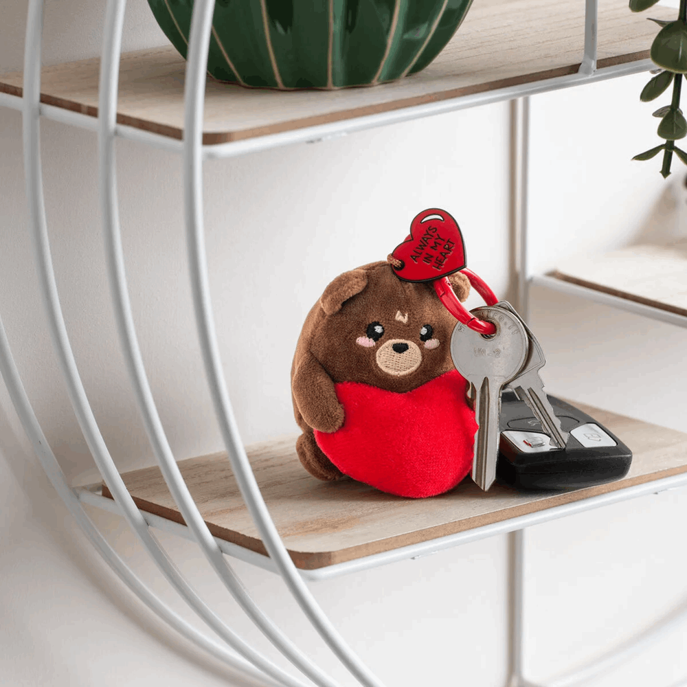 LEGAMI SPK0006 PLUSH KEY RING - SUPER SOFT! - TINY - TEDDY BEAR