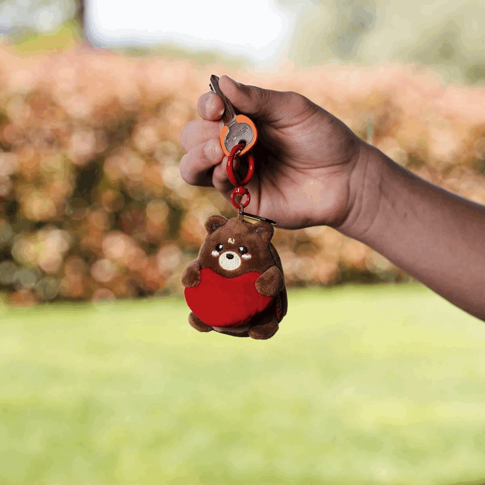 LEGAMI SPK0006 PLUSH KEY RING - SUPER SOFT! - TINY - TEDDY BEAR