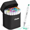 OHUHU Oahu Alcohol Art Markers Σετ 60 Μαρκαδόρων Fine & Chisel OHU-Y30-80401-82 OHU-Y30-80405-01