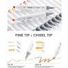OHUHU Oahu Alcohol Art Markers Σετ 60 Μαρκαδόρων Fine & Chisel OHU-Y30-80401-82 OHU-Y30-80405-01