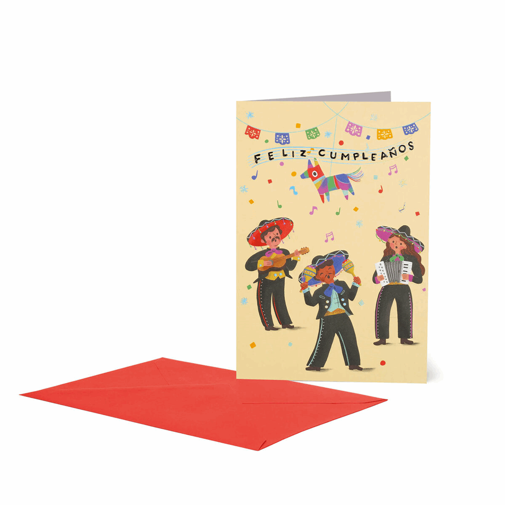 LEGAMI BG0840 LARGE GREETING CARD - FELIZ CUMPLEANMARIACHI