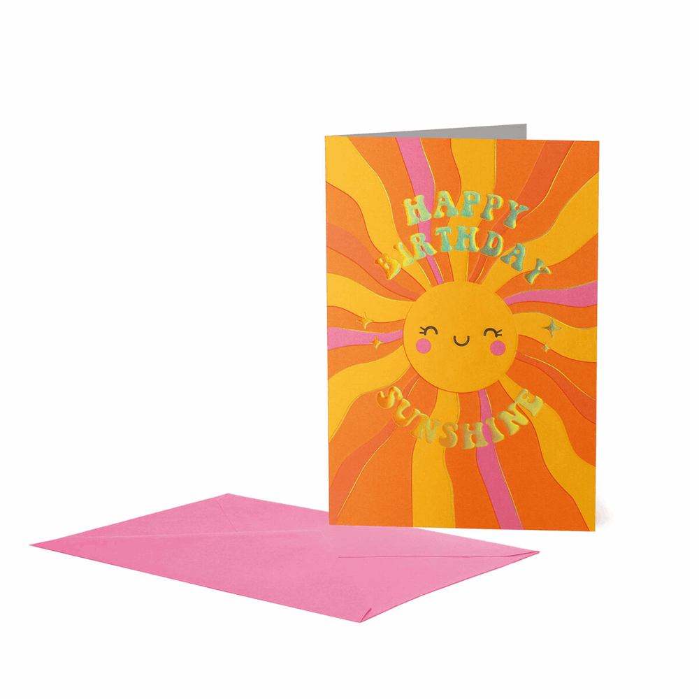LEGAMI BG0846 LARGE GEETING CARD - HAPPY BIRTHDAYS SUN