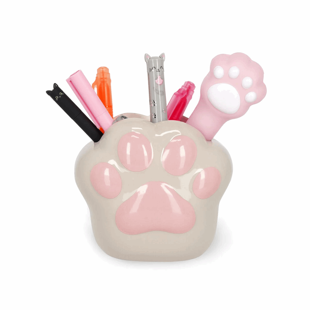 LEGAMI PHS0008 CERAMIC PEN HOLDER - DESK FRIENDS - KITTY