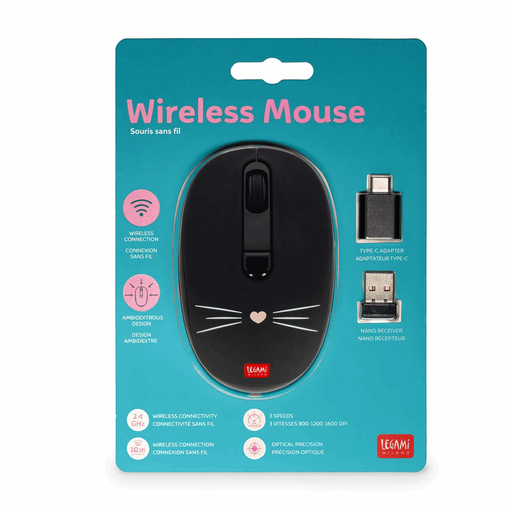 LEGAMI WMO0011 WIRELESS MOUSE - KITTY