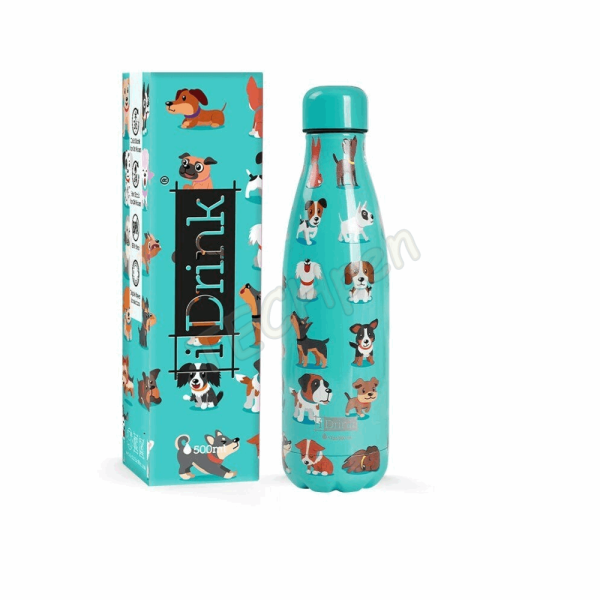 i DRINK ΠΑΓΟΥΡΙ ID0443 THERM BOTTLE 500ml DOGS 139000443