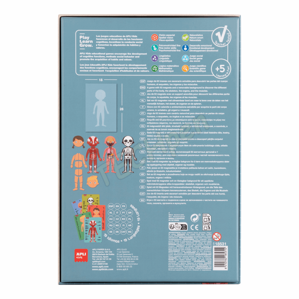 APLI MAGNETS THE HUMAN BODY 63U AP-18531