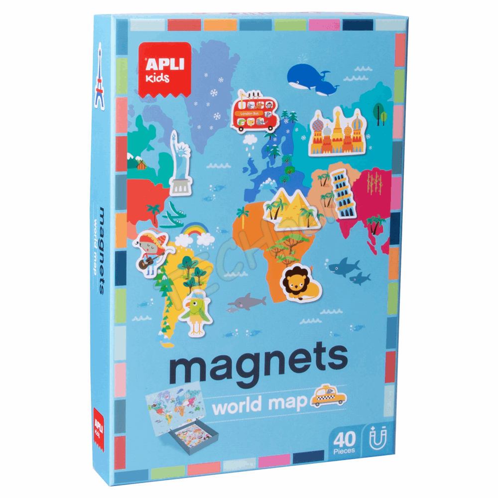 APLI MAGNETIC WORLD MAP AP-16494