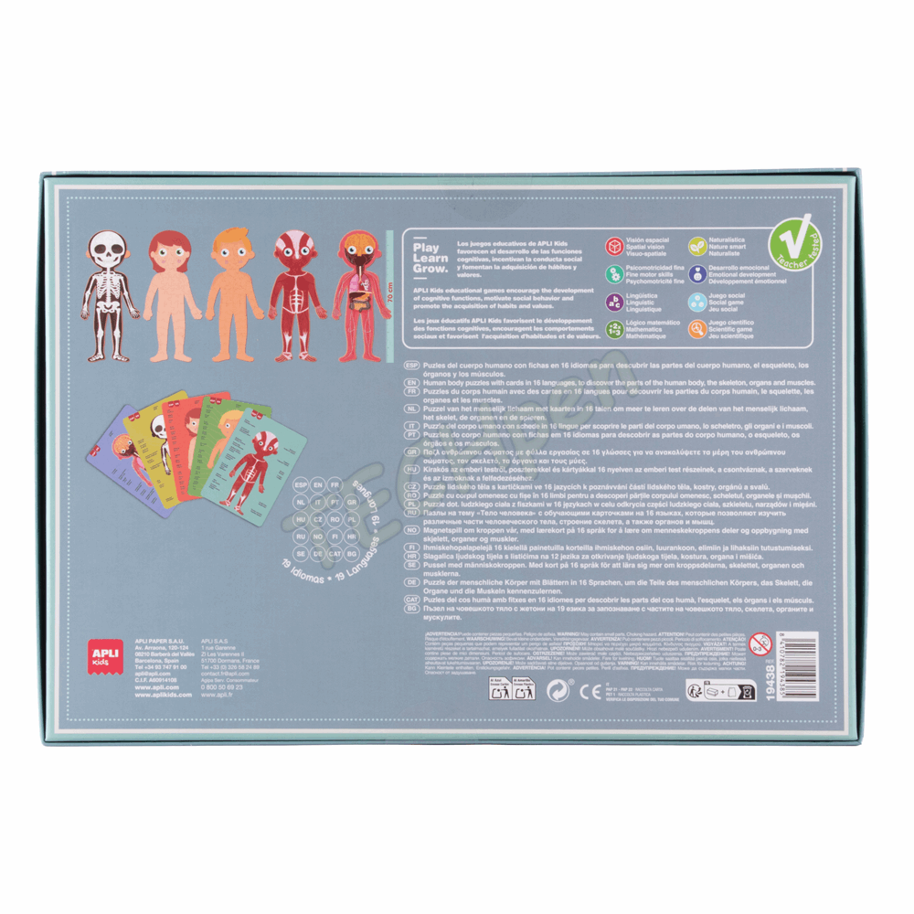 APLI HUMAN BODY PUZZLE 240U AP-19438