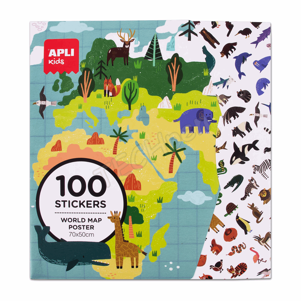 APLI GIANT POSTER +100 STICKERS AP-19495
