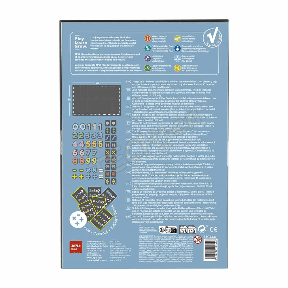 APLI B.MAGNETS NUMBERS 51U AP-19444
