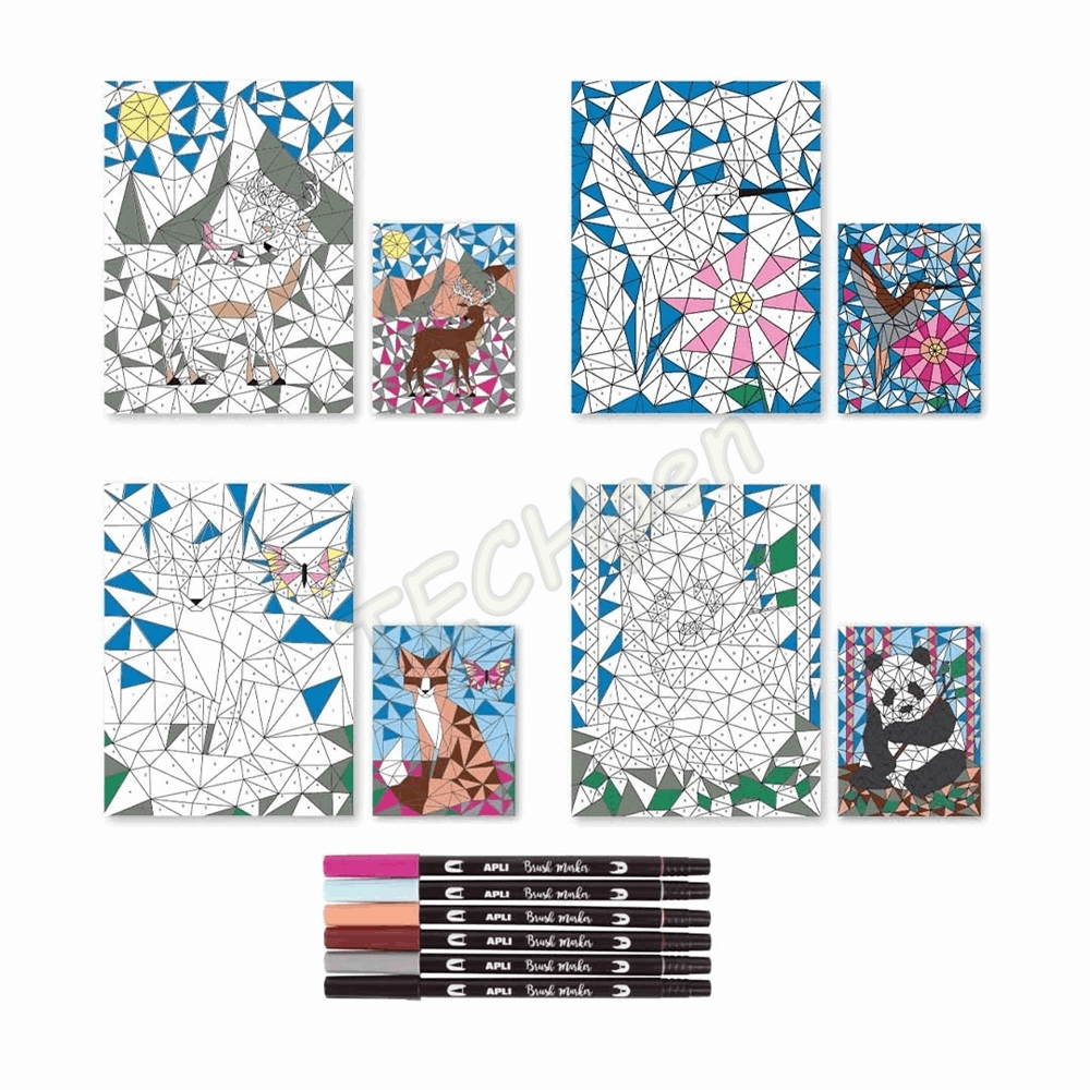 APLI BOOK COLORING BY NUMBERS AP-20077