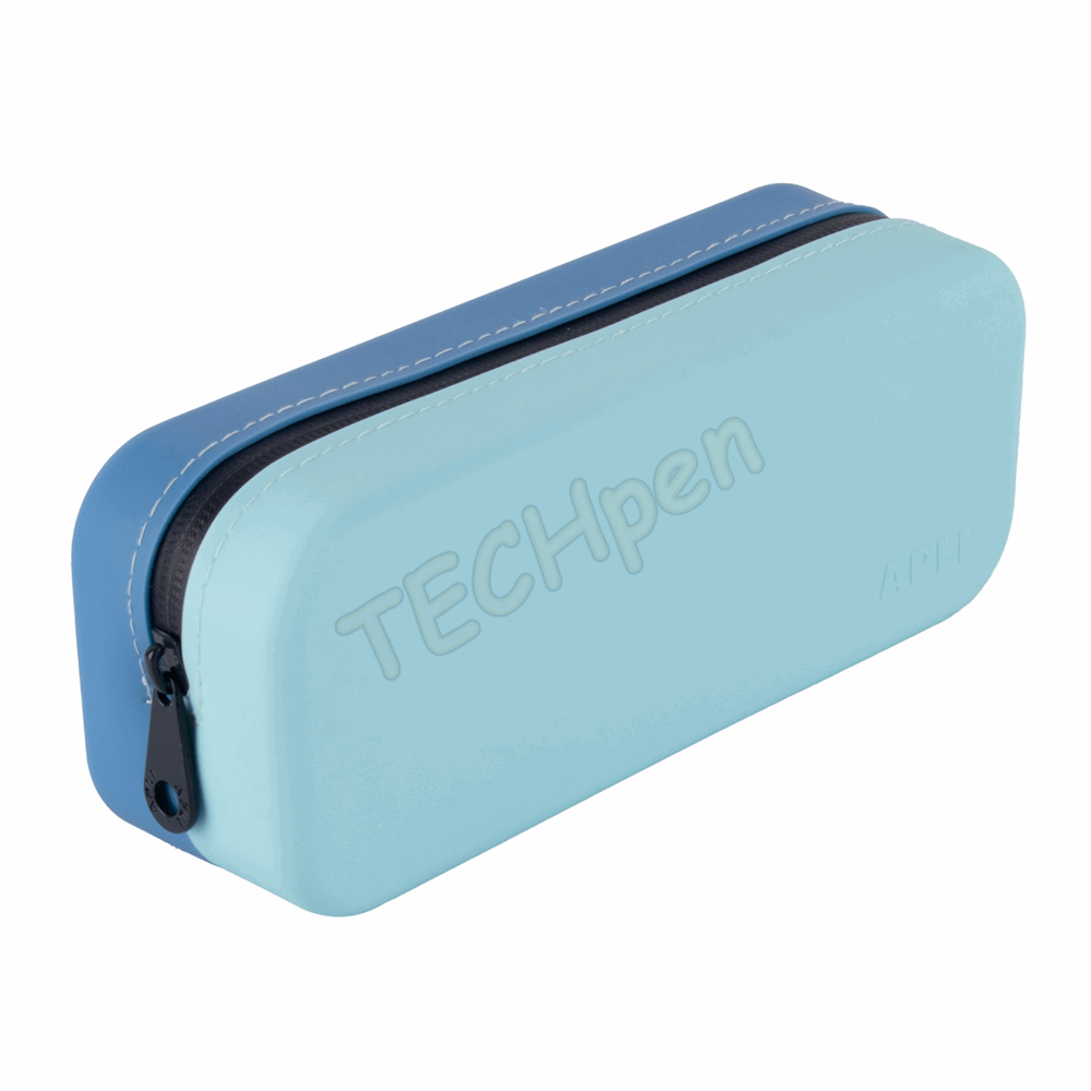 APLI SILICONE PENCIL CASE BRIGHT ΓΑΛΑΖΙΟ-ΜΠΛΕ AP-20662