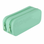 APLI SILICONE PENCIL CASE DOUBLE NORDIK ΠΡΑΣΙΝΗ AP-20621
