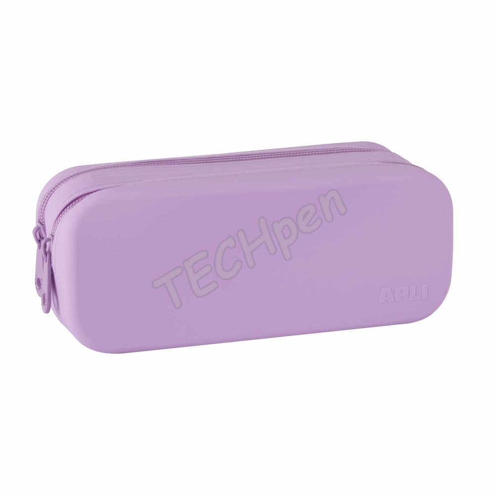 APLI SILICONE PENCIL CASE DOUBLE NORDIK ΜΩΒ AP-20620