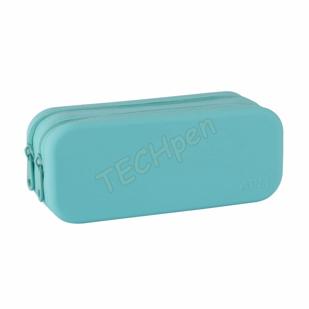 APLI SILICONE PENCIL CASE DOUBLE NORDIK ΤΥΡΚΟΥΑΖ AP-20618