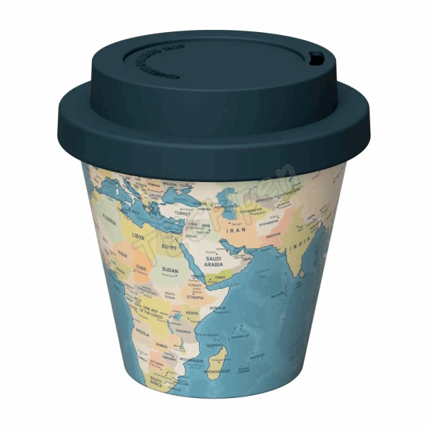 I-DRINK ΚΟΥΠΑ R-PET CUP MINI BLUE MAP 90ml ID5113