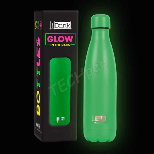 i-DRINK ΠΑΓΟΥΡΙ ΘΕΡΜΟΣ GLOW IN THE DARK 500ml GREEN ID0041
