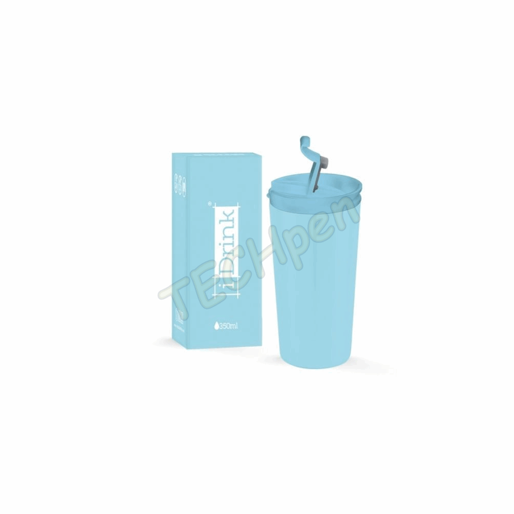i-DRINK ΠΟΤΗΡΙ ΘΕΡΜΟΣ TRAVEL LIGHT BLUE ID0208 350ml