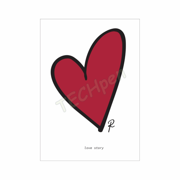RENE ΤΕΤΡΑΔΙΟ ΡΙΓΕ Β5 40Φ FOR A LOVE STORY - 4 HP.BTS.NOT.024