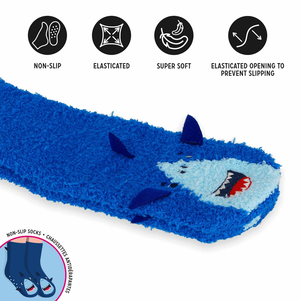 LEGAMI KCS0006 NON-SLIP SOCKS - ITS A MATCH! - SHARK - KID
