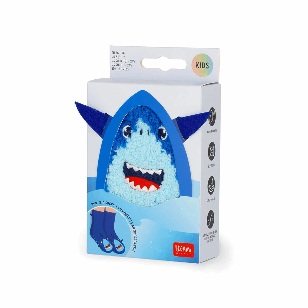 LEGAMI KCS0006 NON-SLIP SOCKS - ITS A MATCH! - SHARK - KID