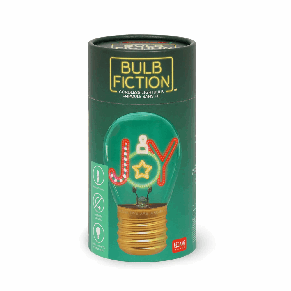 LEGAMI CLB0019 LIGHTBULB-SHAPED TABLE LAMP - BULB FICTION - JOY