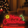 LEGAMI NEL0004 NEON-EFFECT LED SIGN - ITS A SIGN - MERRY XMAS
