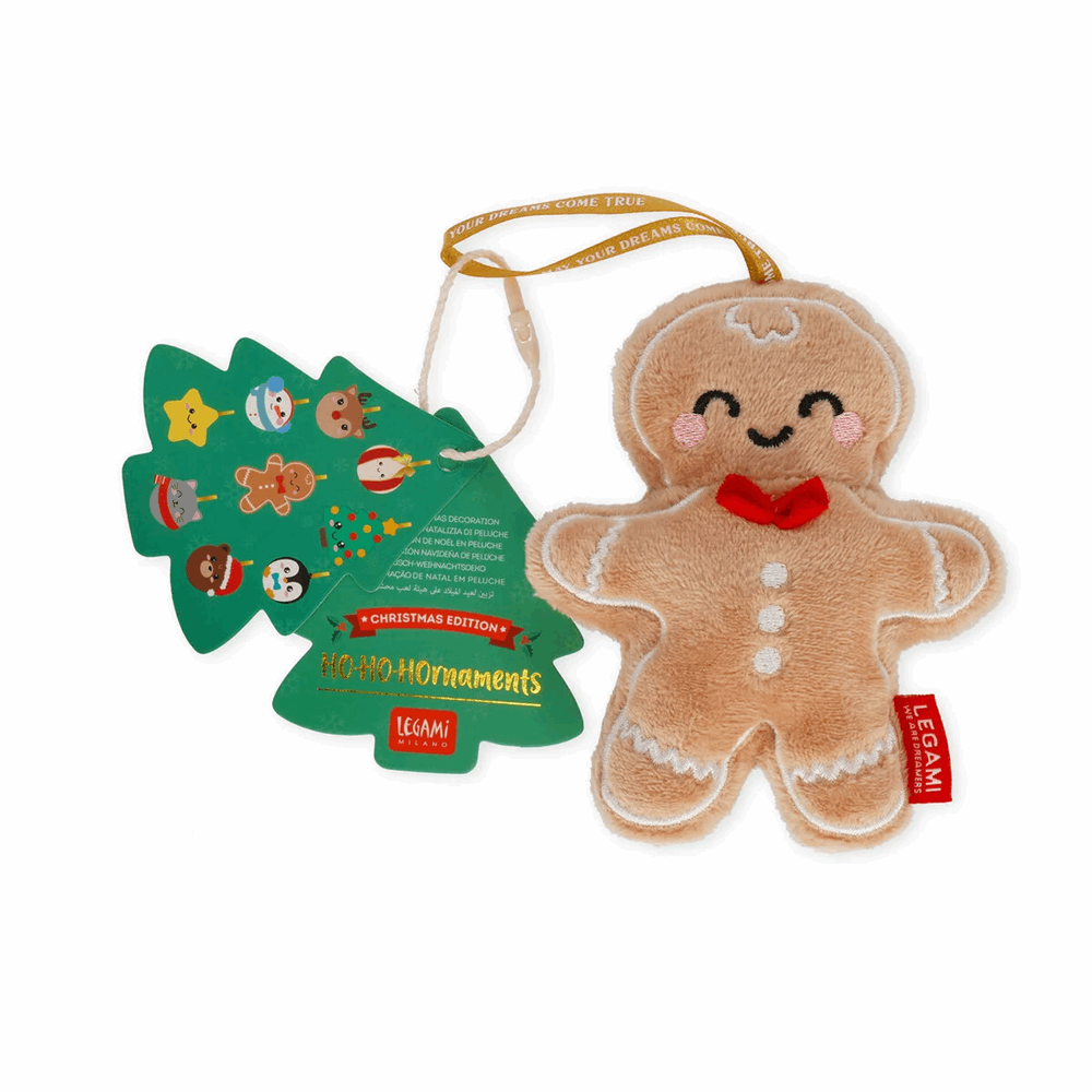 LEGAMI PLUSH CHRISTMAS DECORATION - OH-OH-OHRNAMENTS - GINGERBREAD SSD0003