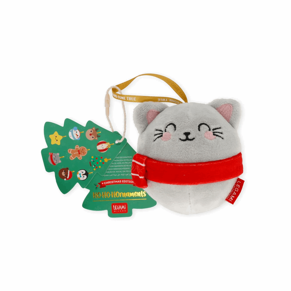 LEGAMI PLUSH CHRISTMAS DECORATION - OH-OH-OHRNAMENTS - KITTY SSD0007