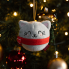 LEGAMI PLUSH CHRISTMAS DECORATION - OH-OH-OHRNAMENTS - KITTY SSD0007