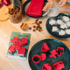LEGAMI 5 COOKIE CUTTERS WITH STAMPS - COOKIE TIME! - CHRISTMAS CCC0001