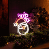 LEGAMI NEL0002 NEON-EFFECT LED SIGN - ITS A SIGN - SANTA CLAUS