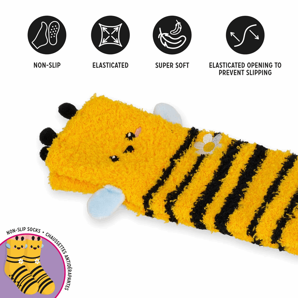 LEGAMI CS0004 NON-SLIP SOCKS - ITS A MATCH! - BEE - ADULT