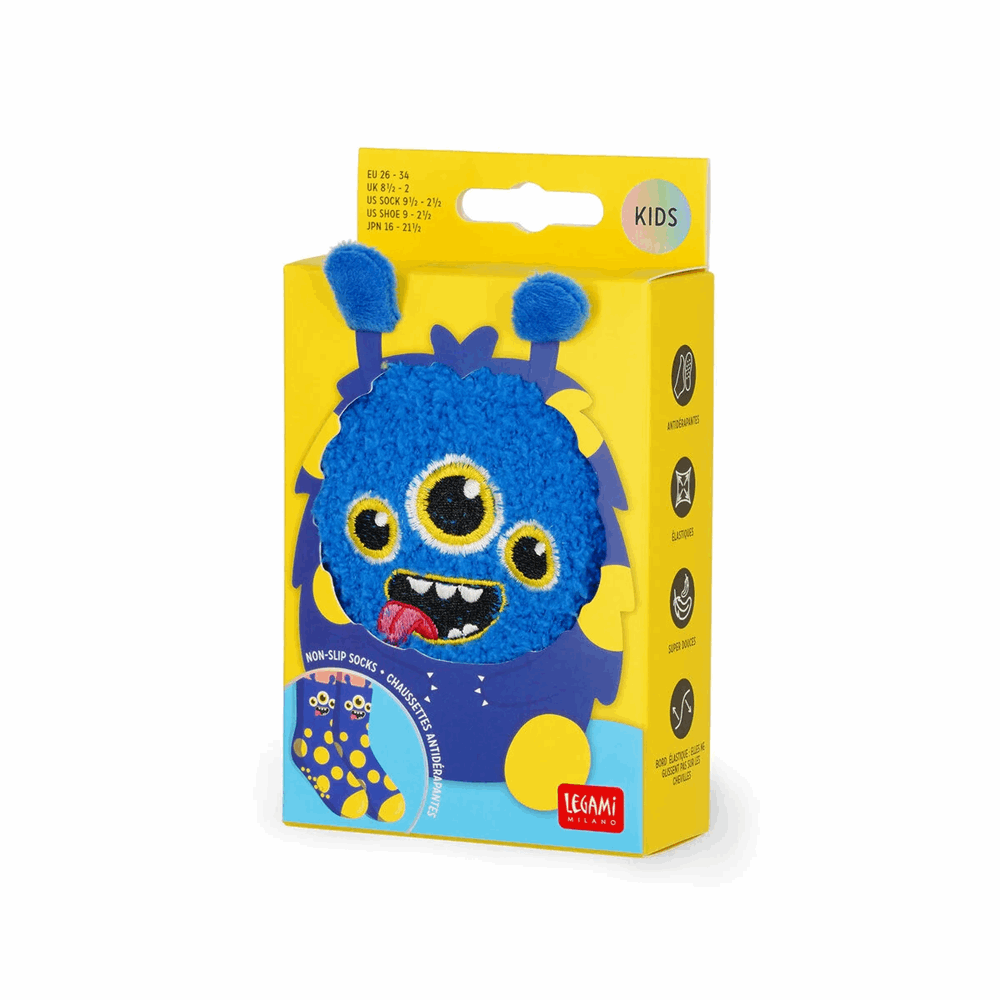 LEGAMI KCS0008 NON-SLIP SOCKS - ITS A MATCH! - MONSTER - KID