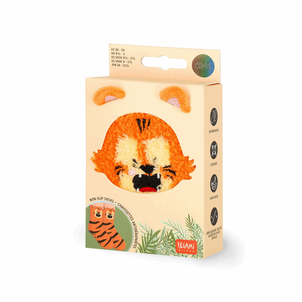 LEGAMI KCS0009 NON-SLIP SOCKS - ITS A MATCH! - TIGER - KID