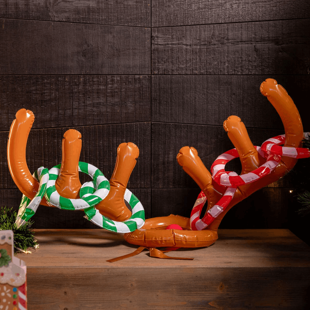 LEGAMI RIG0001 INFLATABLE RING TOSS - OH MY DEER - REINDEER