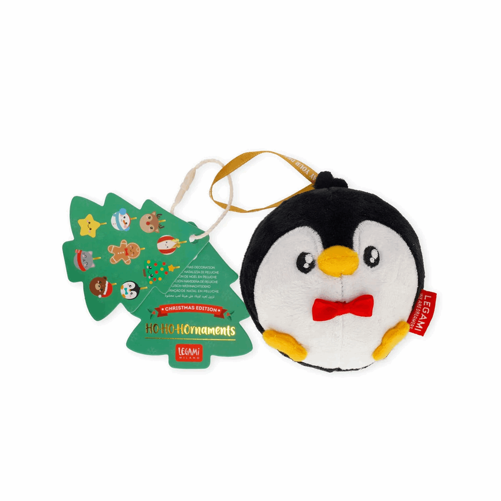 LEGAMI PLUSH CHRISTMAS DECORATION - OH-OH-OHRNAMENTS - PENGUIN SSD0006