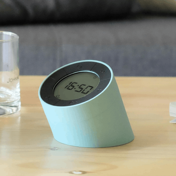 GINGKO THE EDGE LIGHT ALARM CLOCK MINT GREEN G001GN